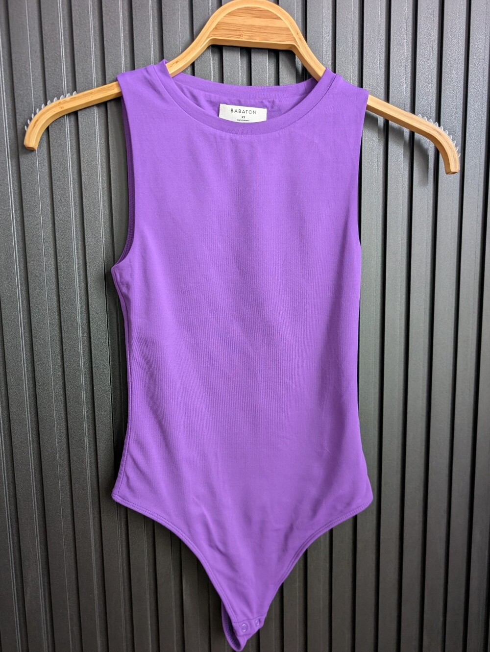 Aritzia Babaton Body Contour Muscle Bodysuit Purple | Size XS